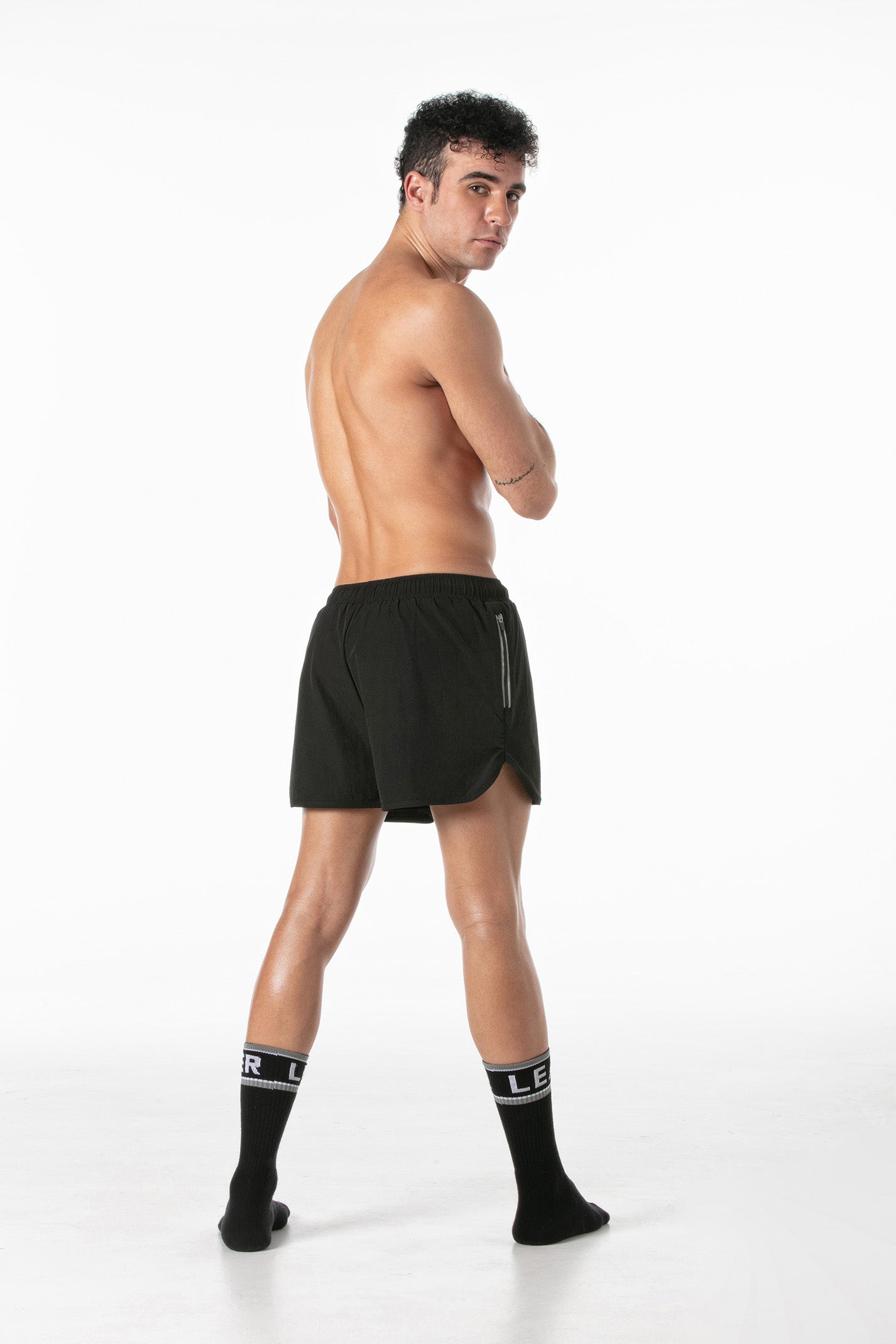 LEADER Heroes Gym Shorts — Black