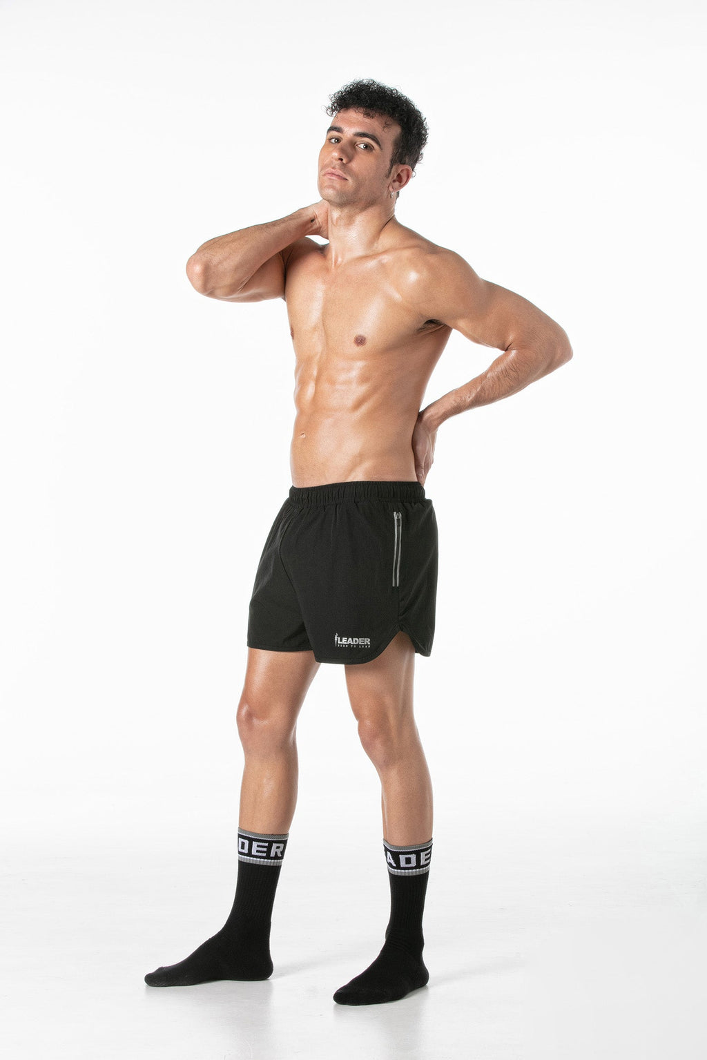 LEADER Heroes Gym Shorts — Black