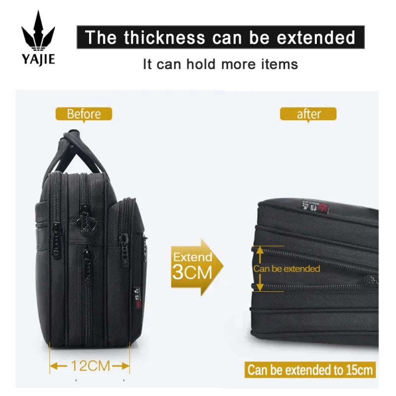 NNEOBA Large Capacity Laptop Briefcase Bag