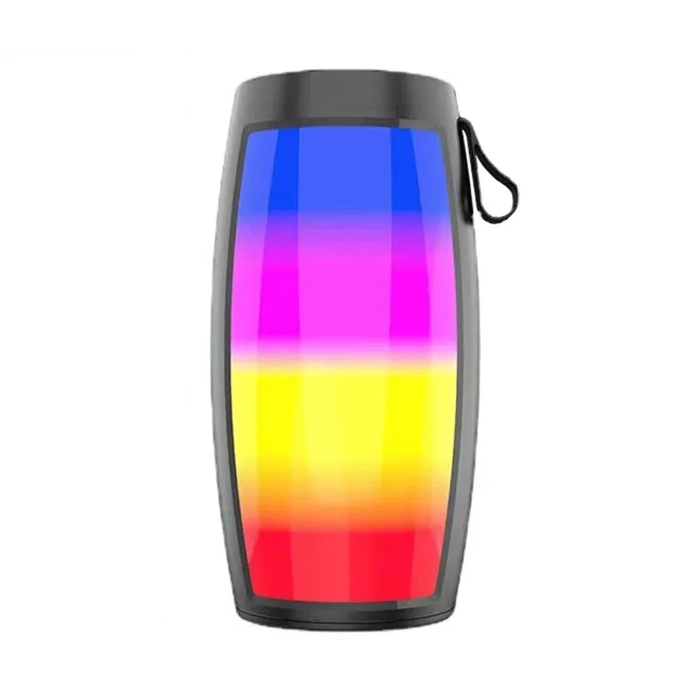 NNEOBA LED Lights Speaker with Powerful Bass Black