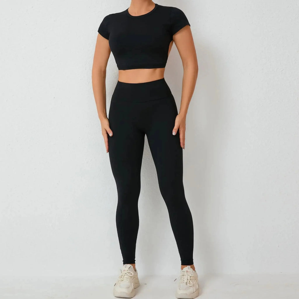 Cross-Back Sporty Set — Women's 2-Piece Activewear