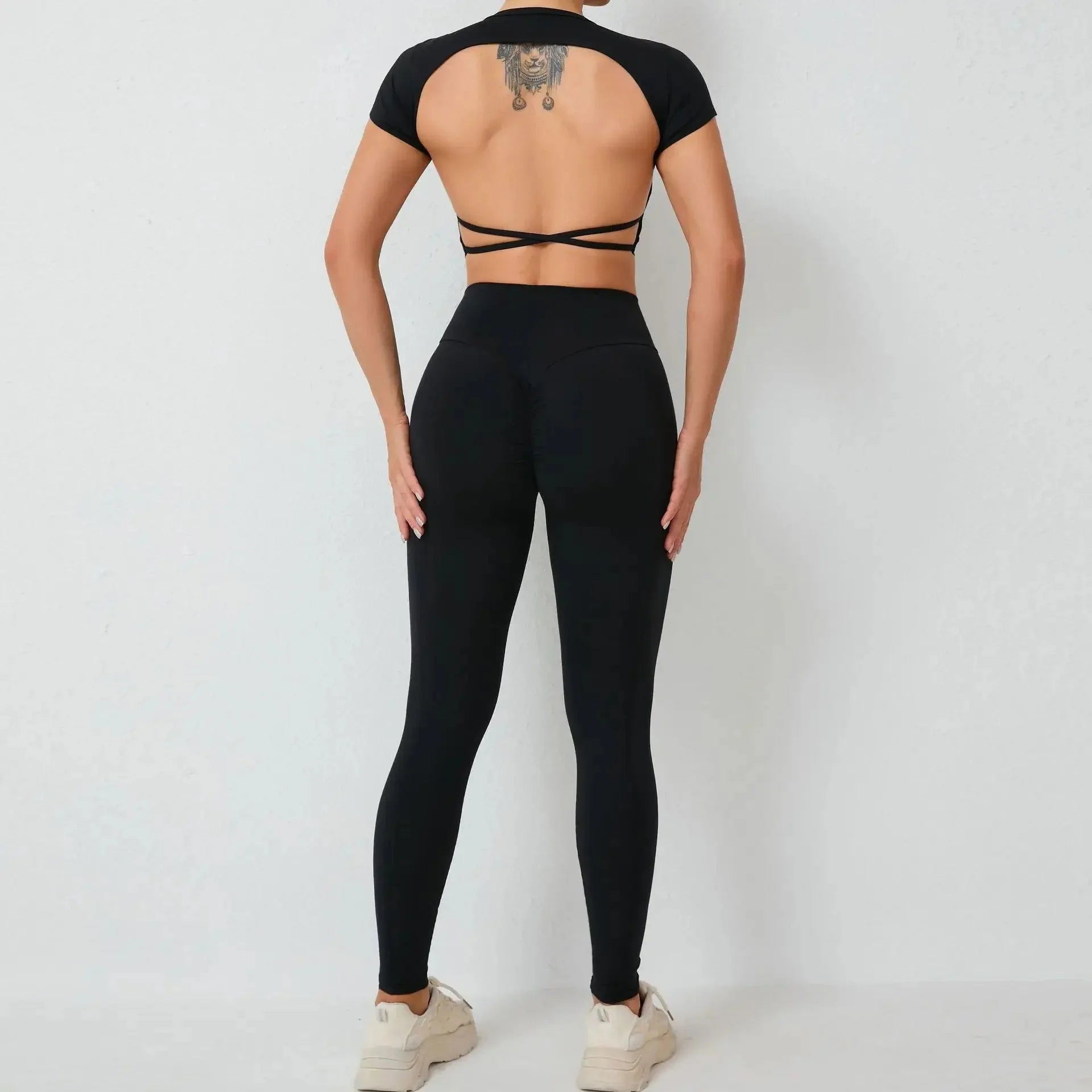 Cross-Back Sporty Set — Women's 2-Piece Activewear