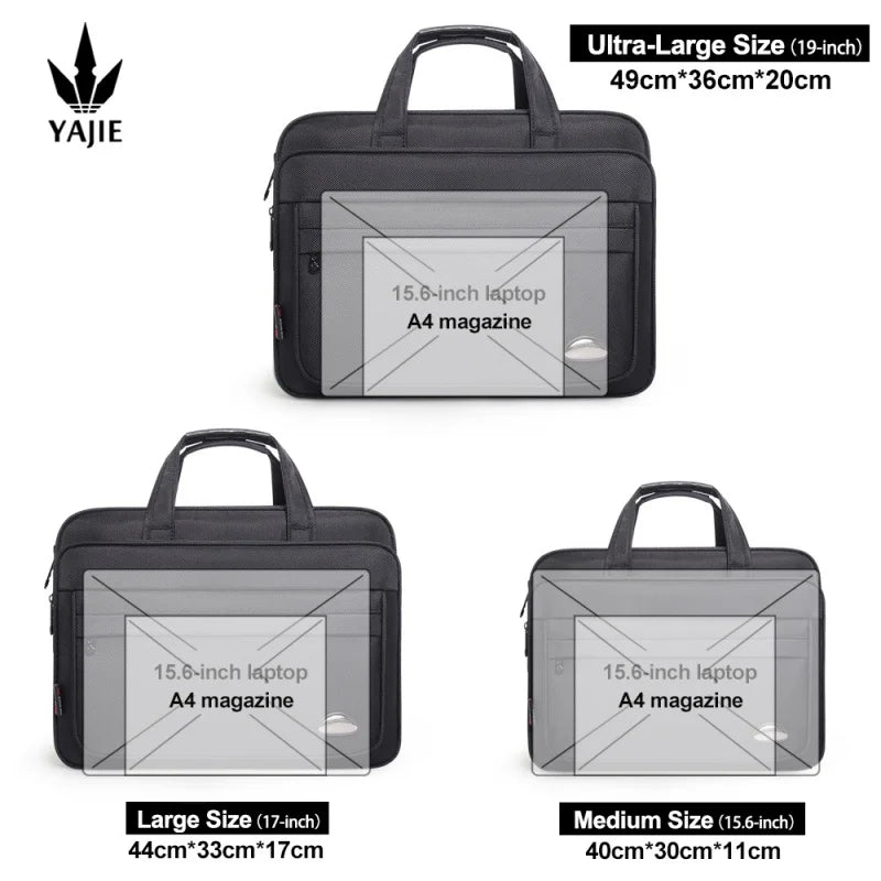 NNEOBA Large Capacity Laptop Briefcase Bag