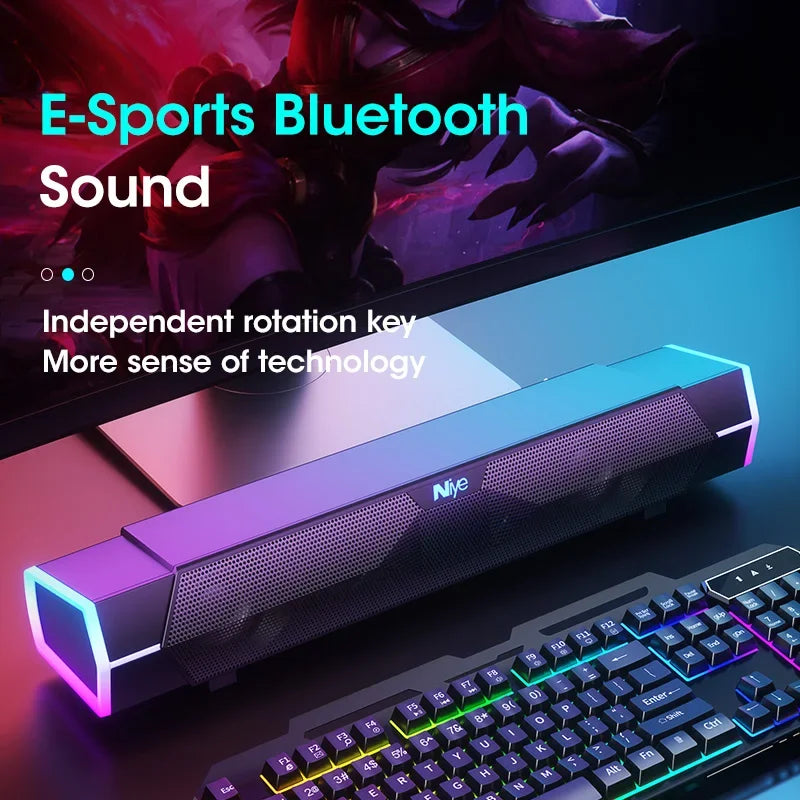 NNEOBA 4D Bluetooth Soundbar Speaker Stereo Subwoofer