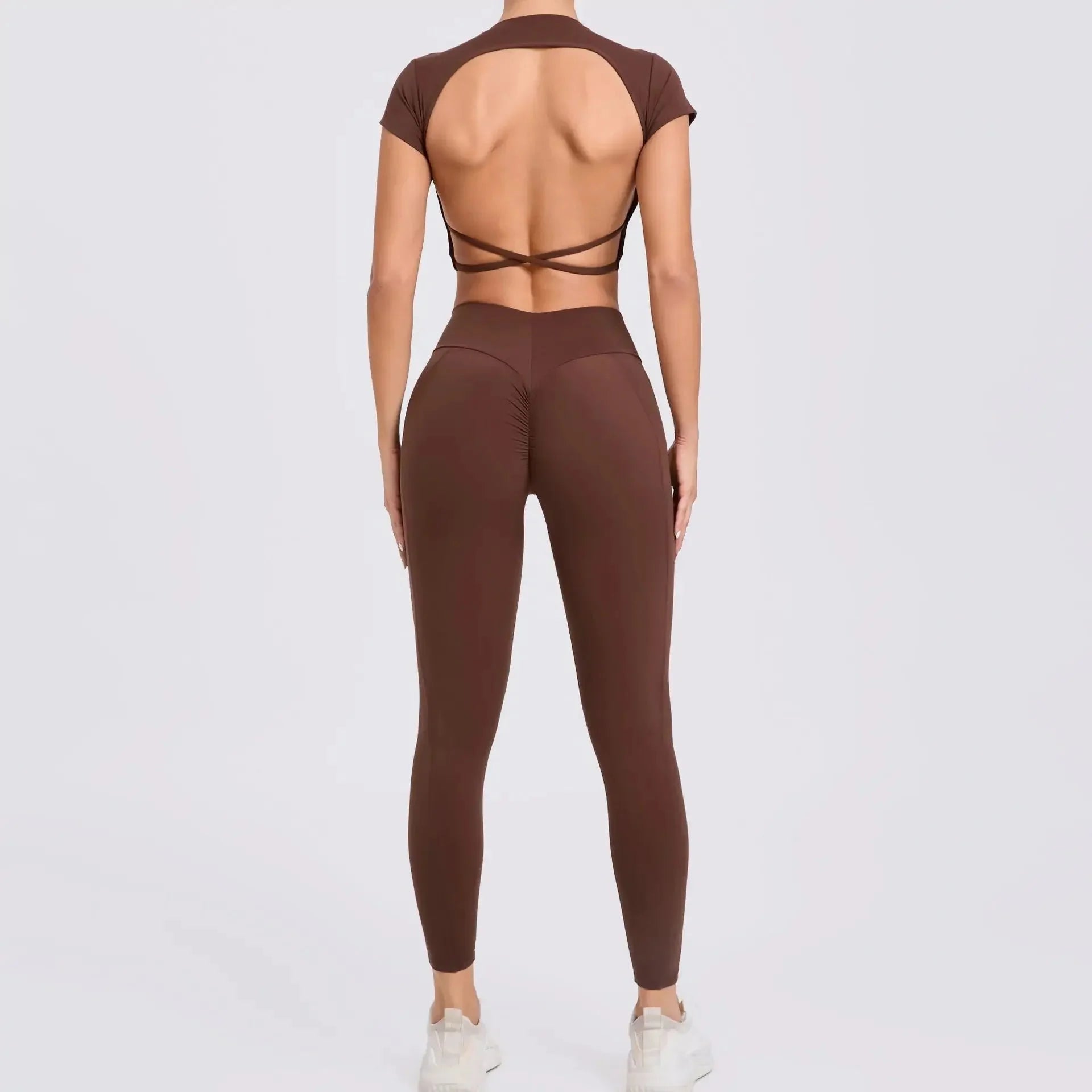 Cross-Back Sporty Set — Women's 2-Piece Activewear