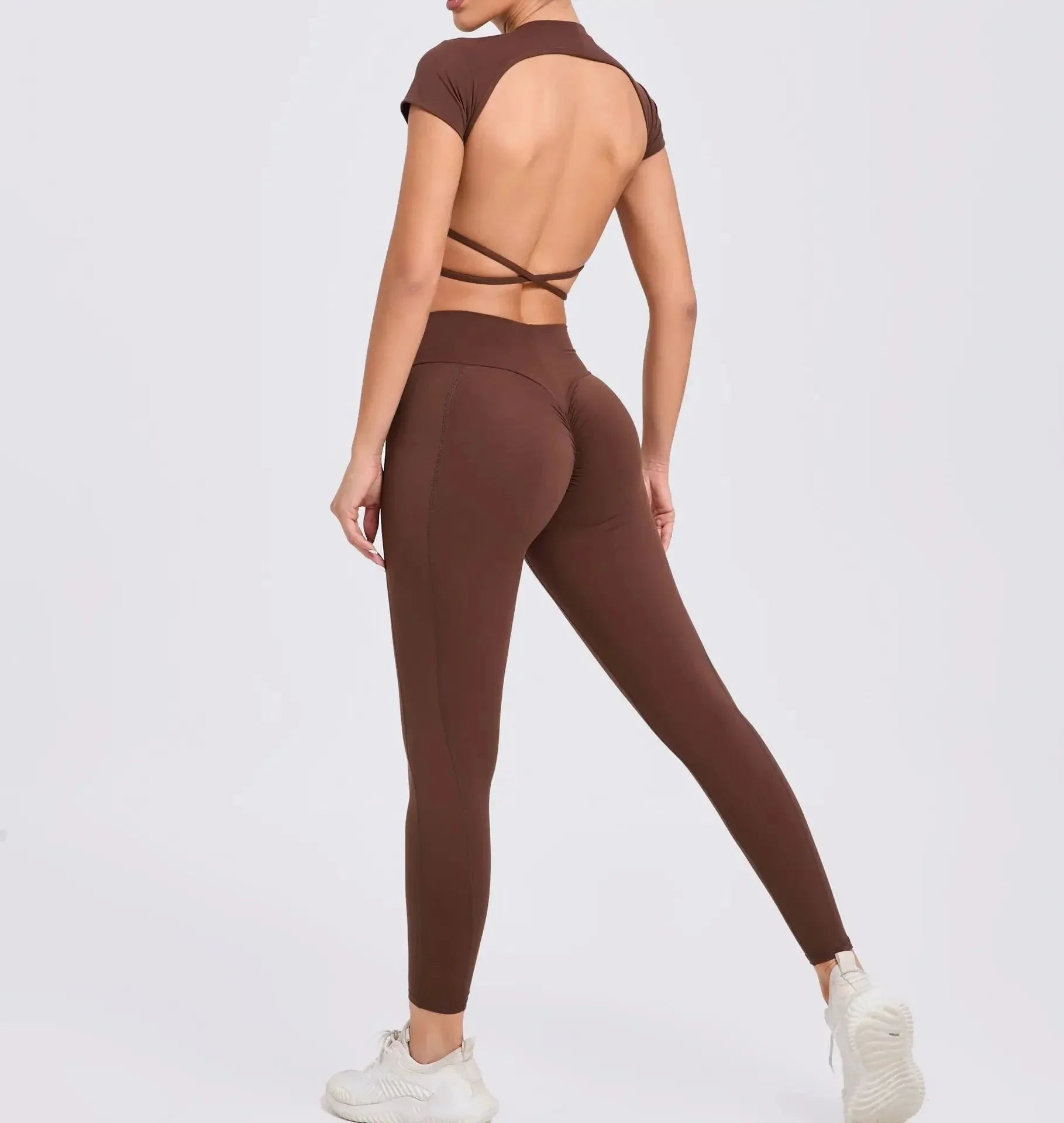 Cross-Back Sporty Set — Women's 2-Piece Activewear