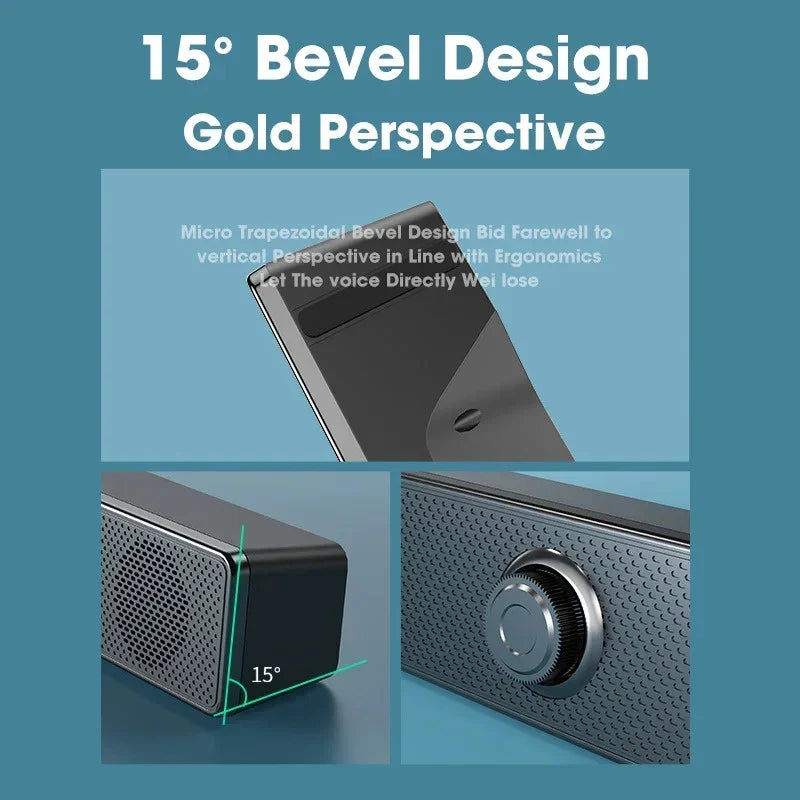 NNEOBA Wired Bluetooth Speaker USB Powered Soundbar