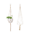 NNEOBA Hanging Plant Handmade Macrame Plant Hanger Flower Pot Planter Hanger Wall Decor Courtyard Garden Hanging Planter Hanging Basket